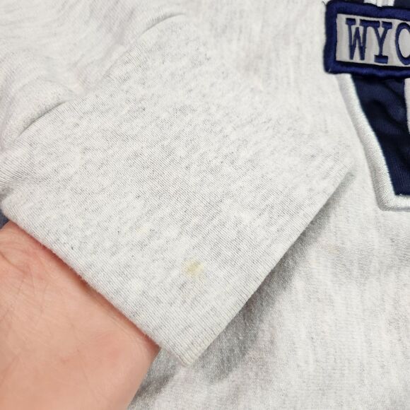 Vtg 90s Wyoming Police Department Sweater Size L Embroidered Spellout Streetwear - Picture 5 of 10